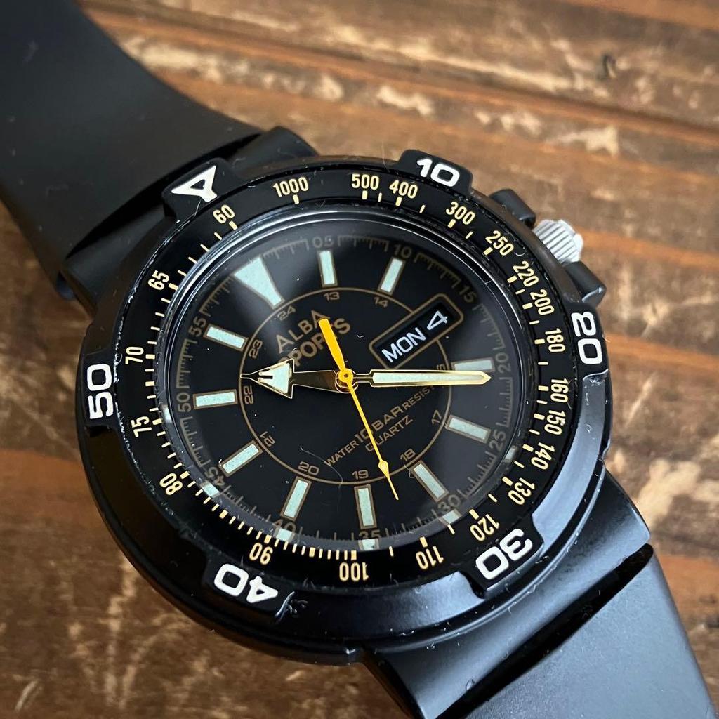 Used SEIKO ALBA SPORTS Quartz Alba Made in Japan
