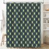 Modern Geometric Pattern Shower Curtain Waterproof Home Bathroom Decor Removable Washable Fabric 3D Printed Wall Hanging Bath Tu