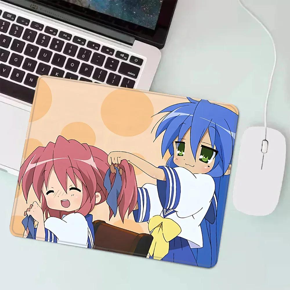 Lucky Star Konata Izumi Kleines Gaming-Mauspad XS-Mauspad Desktop-Dekoration Büro-Schreibtischmatte Teppich für PC-Gamer Rutschfester Gummi