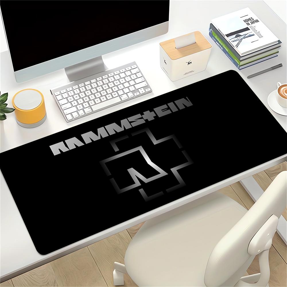 Rammstein Heavy Metal Icon Large Gaming Mouse Pad Nonslip Rubber Base Waterproof Desk Mat For Office Pc Laptop