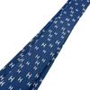 HERMES Business commute H All-over pattern silk tie Navy silk Used