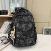 Schoolbag trendy brand backpack men ins trendy cool large capacity printed bear backpack Korean version of primary and secondary school students