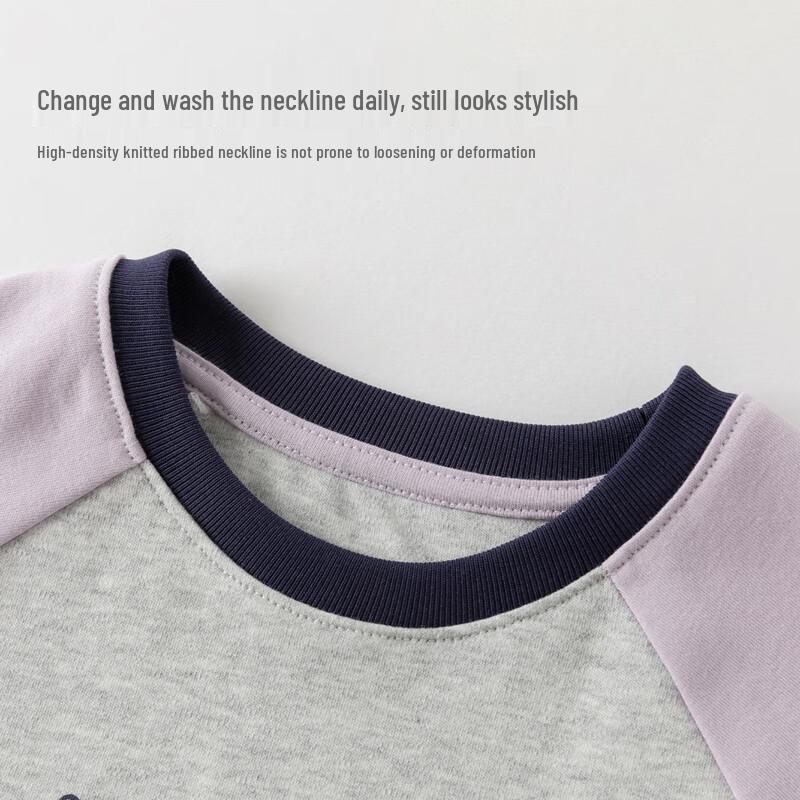 David Bella Kuromi Girls' Antibacterial Cotton Long Sleeve T-shirt