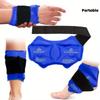 Reusable Gel Ice Pack for Ankle Wrist Joint Cold Compress Wrap with Adjustable Strap for Pain Relief and Swelling