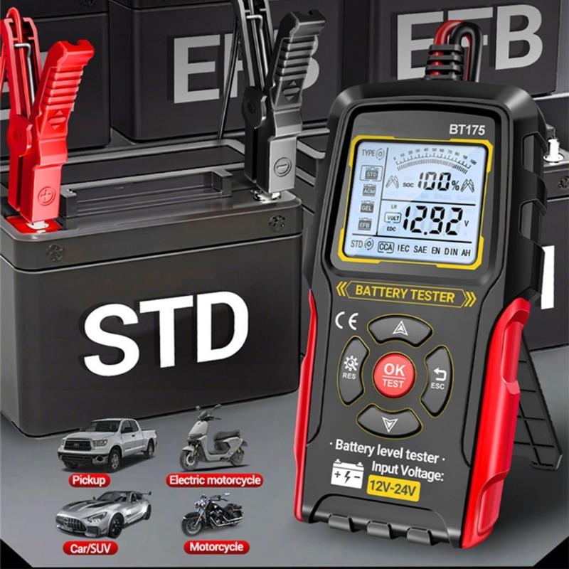 Digital Display Car Battery Measurement Tester With Voice Guidance For Voltage Internal Resistance And Life Analysis
