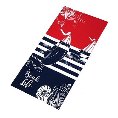 Microfiber Large Beach Towel (70x150cm) (Sailboat)