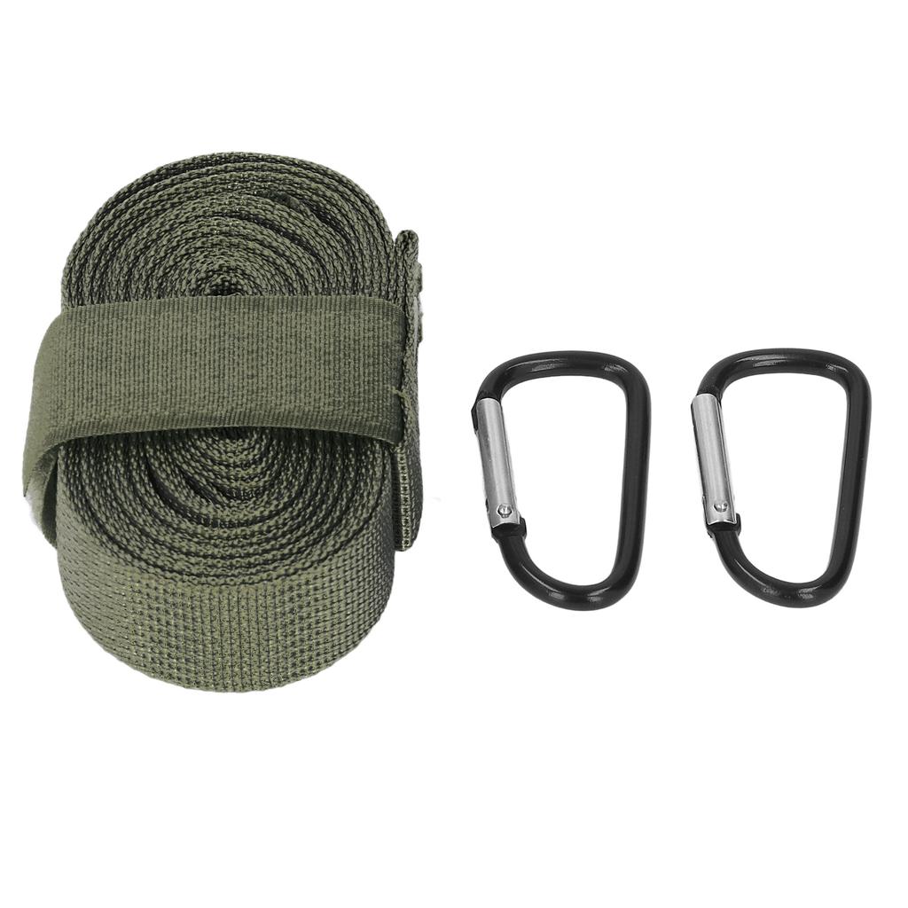 Outdoor Tent Canopy Extension Belt Multifunctional Nylon Camping Cord Rope Lanyard Military Green