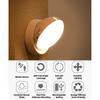 360° Rotatable Motion Sensor Night Light USB Rechargeable Compact LED Lamp for Bedroom Cabinet Closet Stairs Corridor
