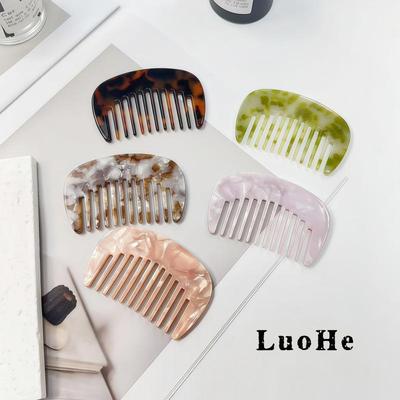 Luohe Jewelry Portable Acetate Hair Comb for Girls - New Souvenir Small Comb