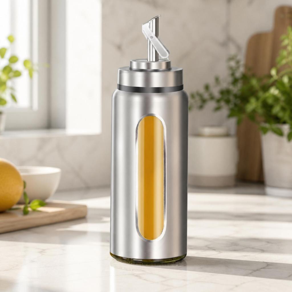 Stainless Steel Oil Dispenser Sturdy for Restaurant Crew