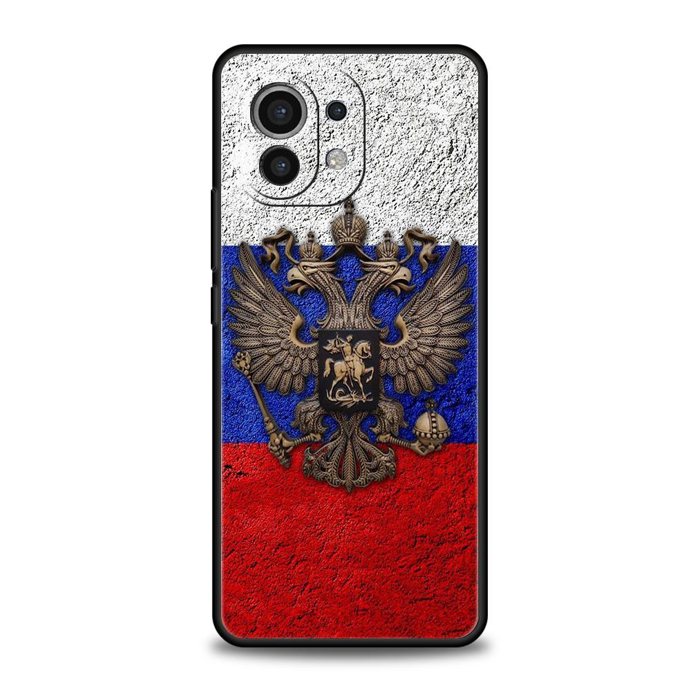 Russia Russian Flags Phone Case for Xiaomi Mi 14 13 12 11 Ultra 13T 12T Poco C51 F3 F4 F5 X3 X4 NFC M3 Pro Lite 5G Silicon Cover