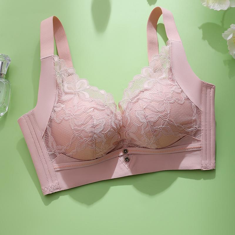 

Small breasts gathered adjustment bra medium thickness closed breast no steel ring quality comfortable bra 32/70AB