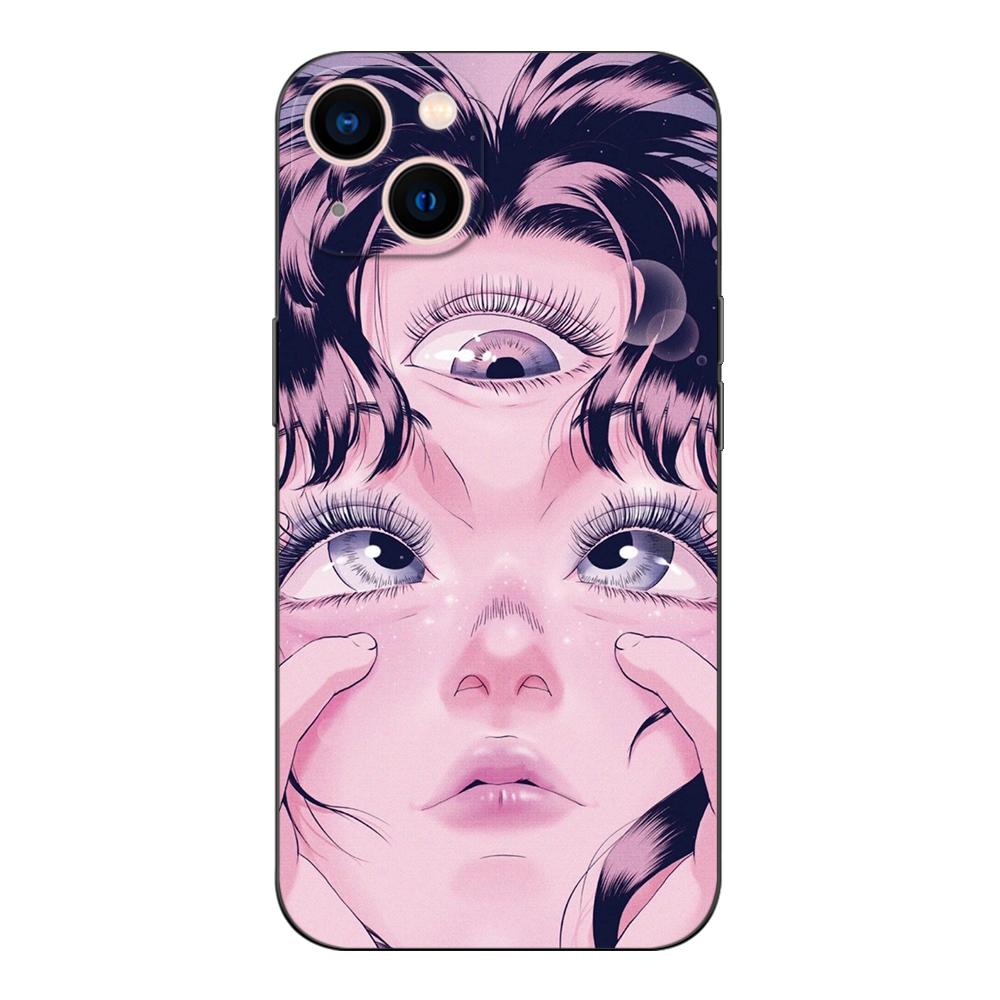 Black Tpu Case For Motorola Moto G52 G42 G60 4G G60S G71 G9 Play Plus Power One 5G Ace Shintaro Kago Horror Cartoon