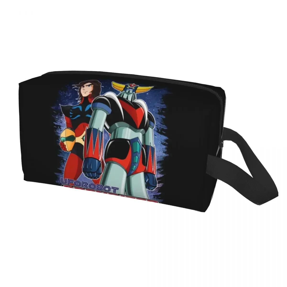 

Z Makeup Bag Women Travel Cosmetic Organizer Cute UFO Robot Grendizer Goldrake Storage Toiletry Bags 25.5x16x12.5CM