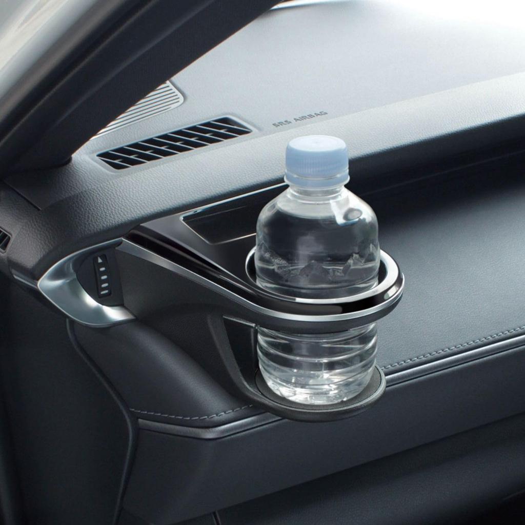 Tsuchiya Yac 80 Series Harrier Air Conditioner Drink Holder Set Left & Right Black/Silver for Driver & Passenger Seats