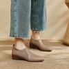 Fashion Women Pumps Low Heels Genuine Leather 2025 Spring Summer New Round Toe Mature Working Shoes Woman Basic Office Lady Women Shoes
