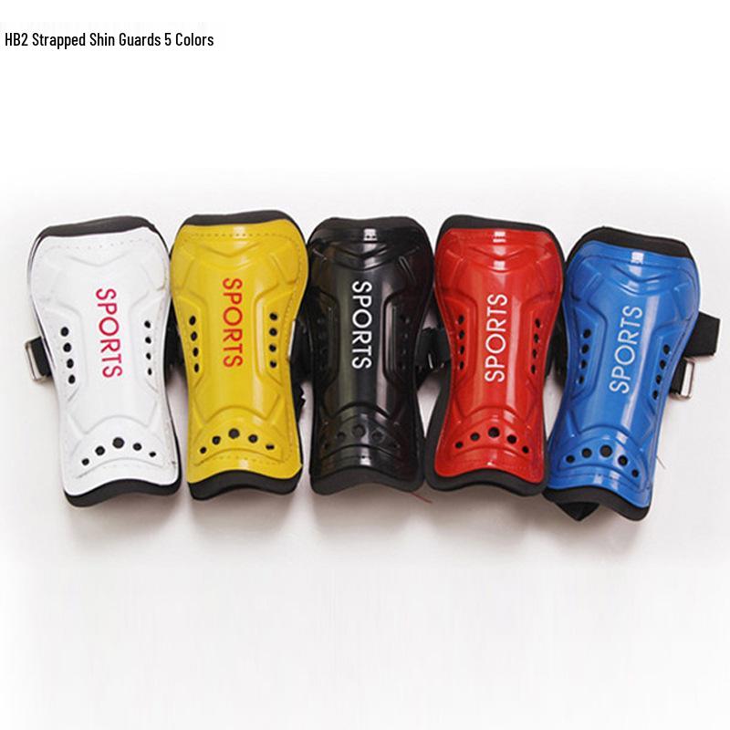 Lightweight Football Strap-On Shin Guards for Kids & Adults