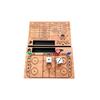 Wooden Tabletop Ice Hockey Dice Game Family Board Game Includes Dice Player Tokens and Scoreboard for Indoor Play