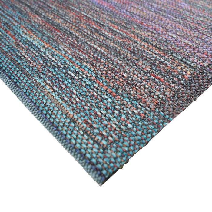 Tapis salon motifs lignes bleu 200x290