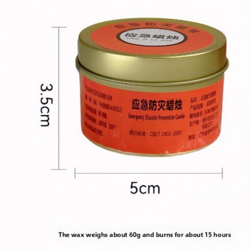 Emergency Disaster Prevention Candle, Household Power Outage Emergency Eco-friendly, Colorless, Odorless, Windproof Candle