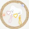 Handmade Woven PU Rope Mirror Keychain Bag Ornament