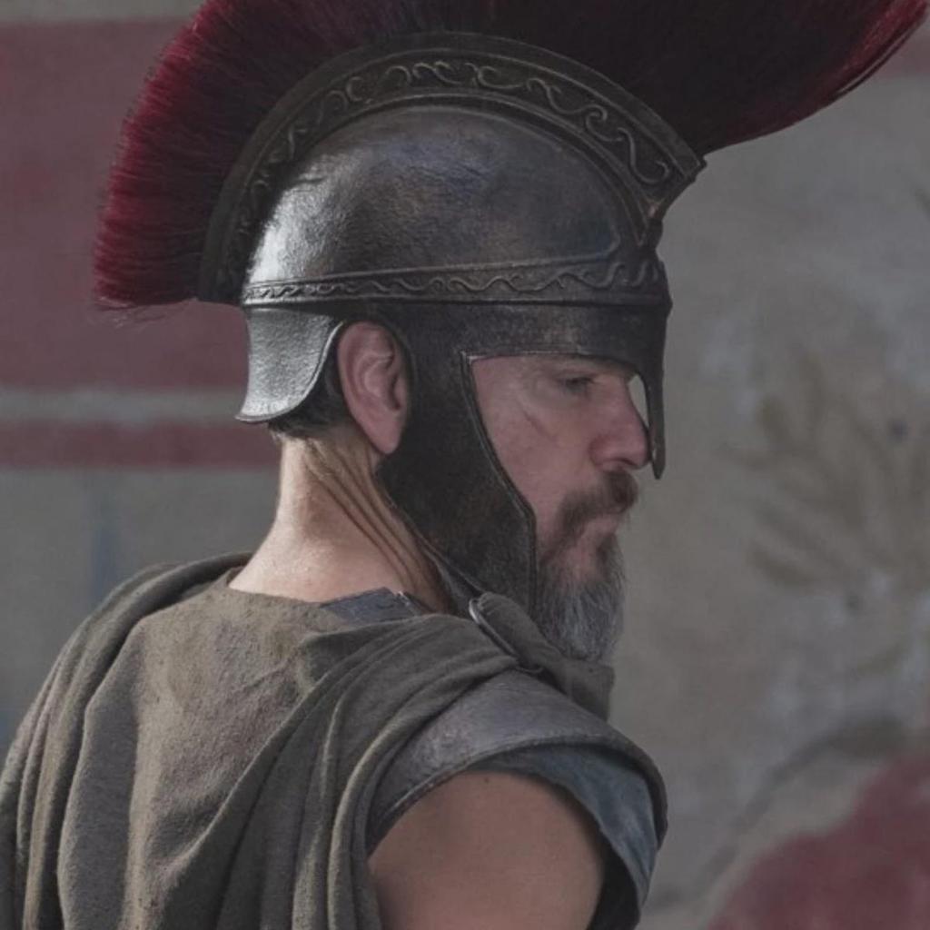 Casque de Guerrier Grec Ancien Inspiré d'Ulysse Réplique en Métal pour Cosplay & Exposition