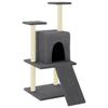 VidaXL Cat Tree with Sisal Scratching Posts Dark Grey 110 Cm 172039