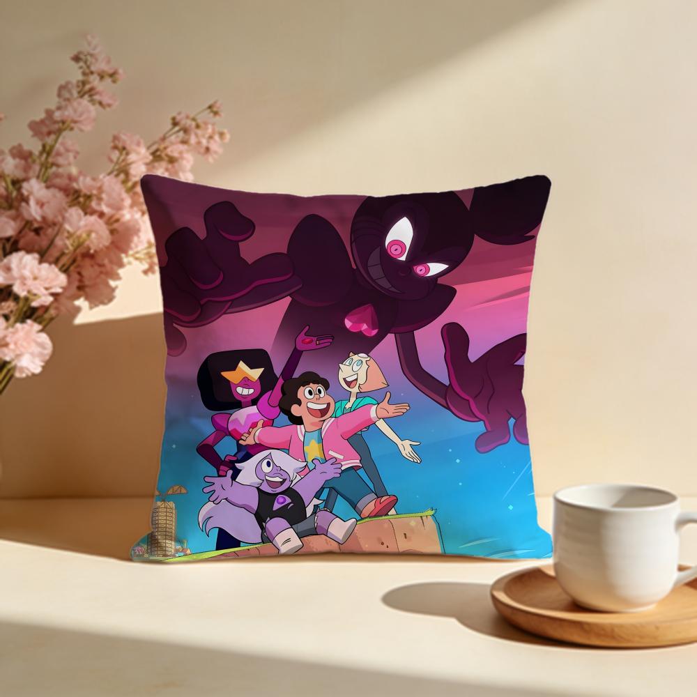 Hot SSteven Universe Futureied Cushion Cover Stylish Washable Pillow Cover Ideal for Couch Bedroom Car Decoration