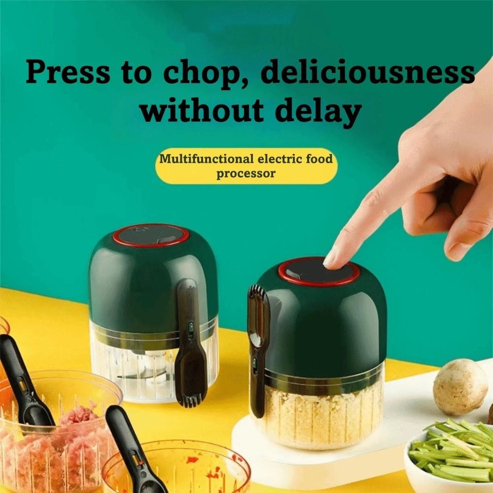 Portable Food Chopper Electric Meat Grinder Portable USB Baby Food Processor  Meat Grinding