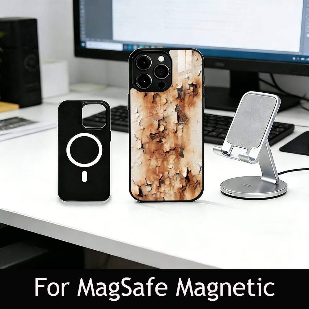 R-Retro I-Industrial R-Rusty Phone Case For iPhone17,16,15,14,13,12,11 Plus,Pro Magnetic with Magsafe Wireless Charging