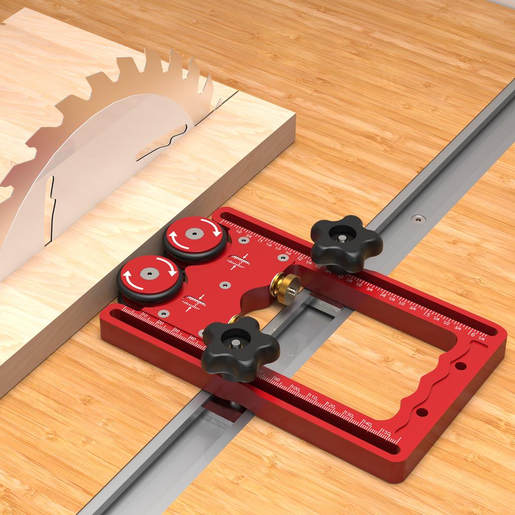 Table Saw Feeding  Roller Table Saw Stock Roller Aluminum Alloy 160mm Rail Double Wheel Rust Prevention for Band Saws