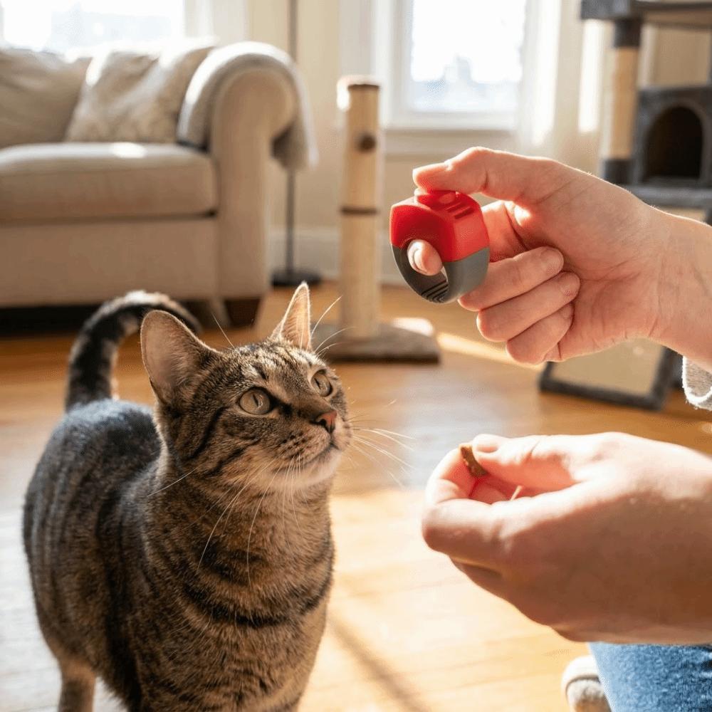 Professioneller Tier-Clicker-Trainer Tragbare Hundetrainings-Clicker Verhaltensmodifikation