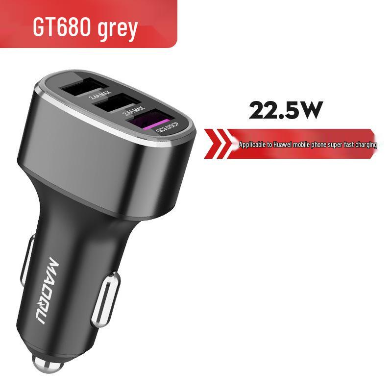 Multi-Device Car Charger: Compatible with Huawei 40W, OPPO, OnePlus Flash Charge, and QC3 Fast Charging Protocols.