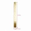 1Pcs Vintage Brass Straight Ruler Creative Portable Metal Ruler Student School Stationery Measuring Tool Office Supplies