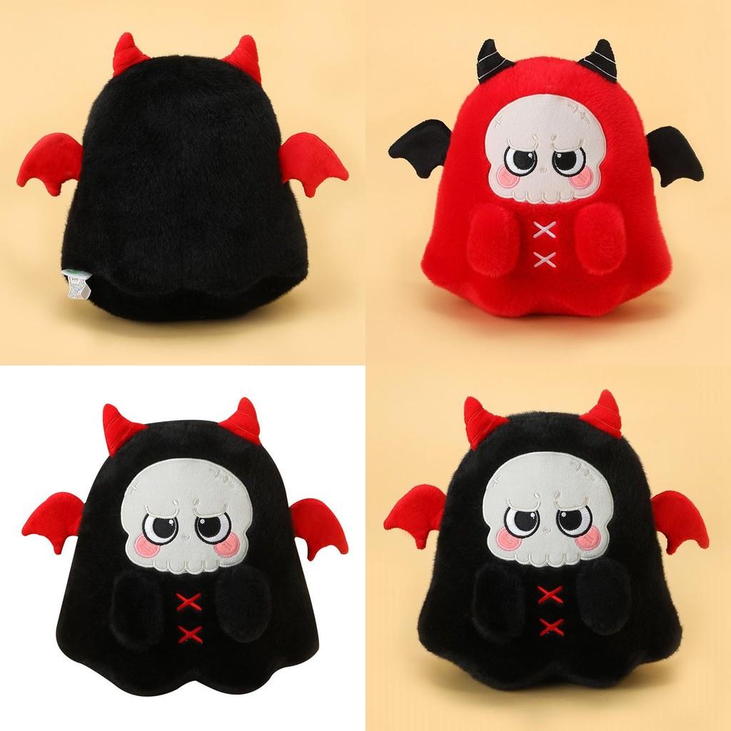 Halloween Schwarz Rot Geist Totenkopf Plüschtier Kissen Für Party Und Kinder