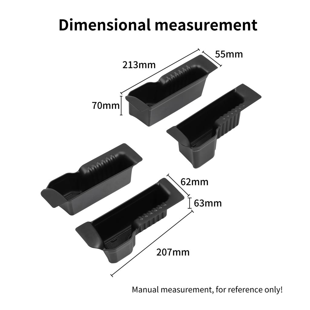 for Ford Maverick 2022-2025 Door Side Storage Box Front Rear Door Handle Tray Organizer Tidying Car Accessories