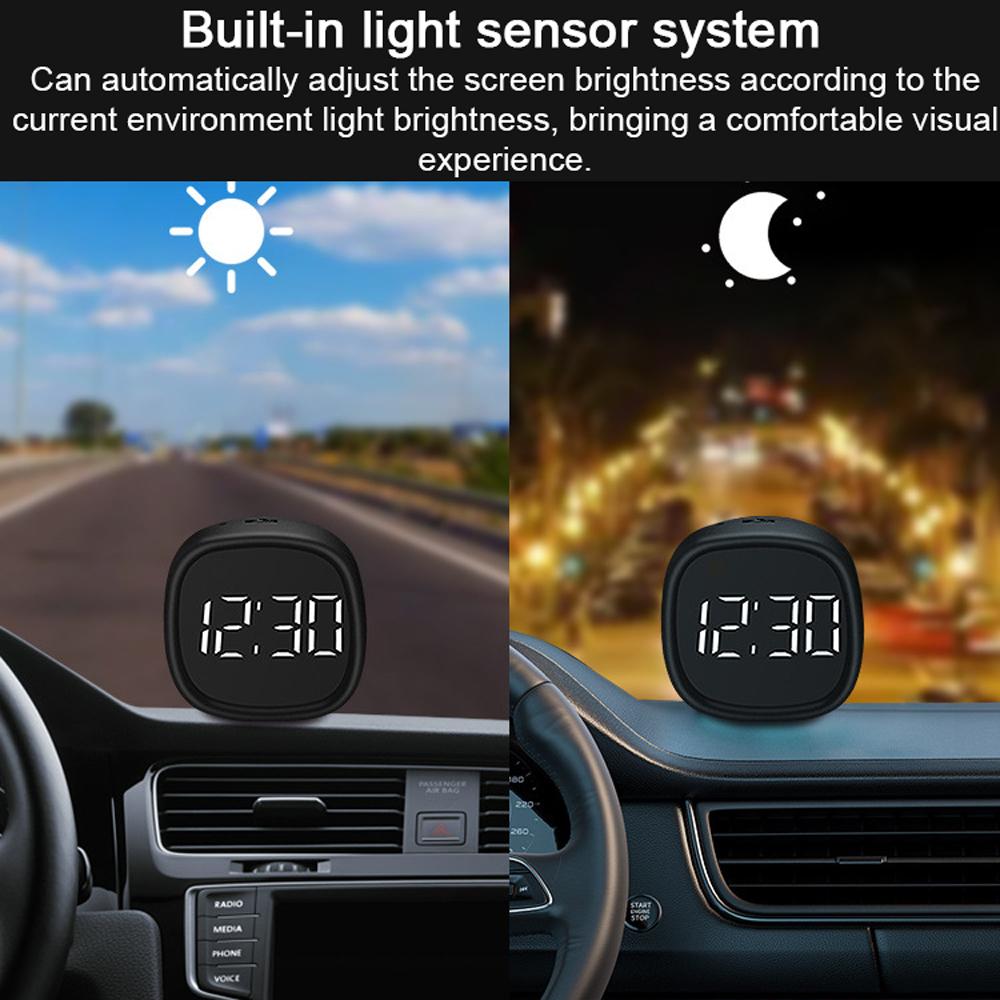 Car Motorcycle HUD Headup Display LED Digital GPS Speedometer Support MPH/KMH Time Display