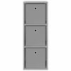 Grey Sonoma Sideboard with Drawers 30.5 x 27 x 84.5 cm