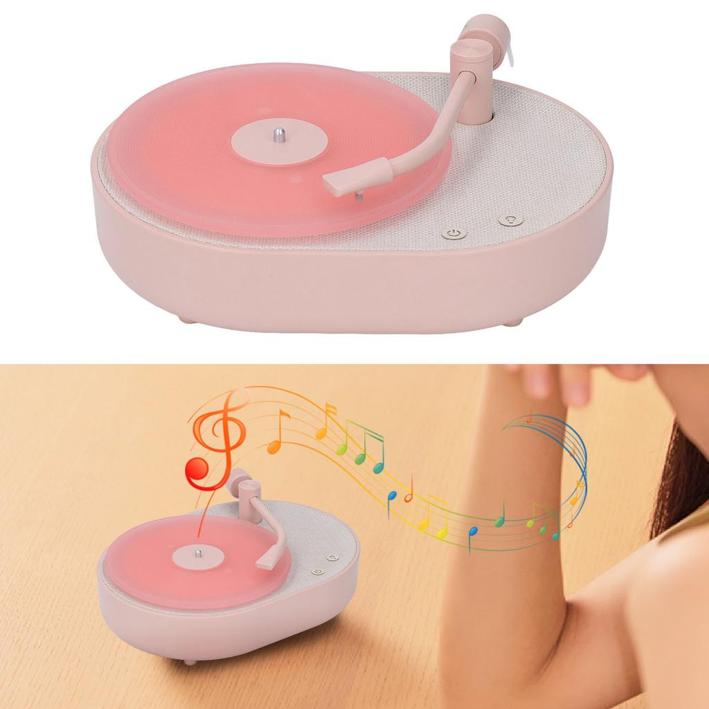 Speaker Record Player Shaped Bedroom Sleep Desktop therapy LED Night Light