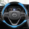 Carbon Fiber Leather Car Steering Wheel Cover for Jeep Grand Cherokee ZJ WJ WK WK2 WL 1993- 38cm Auto Interior Accessories