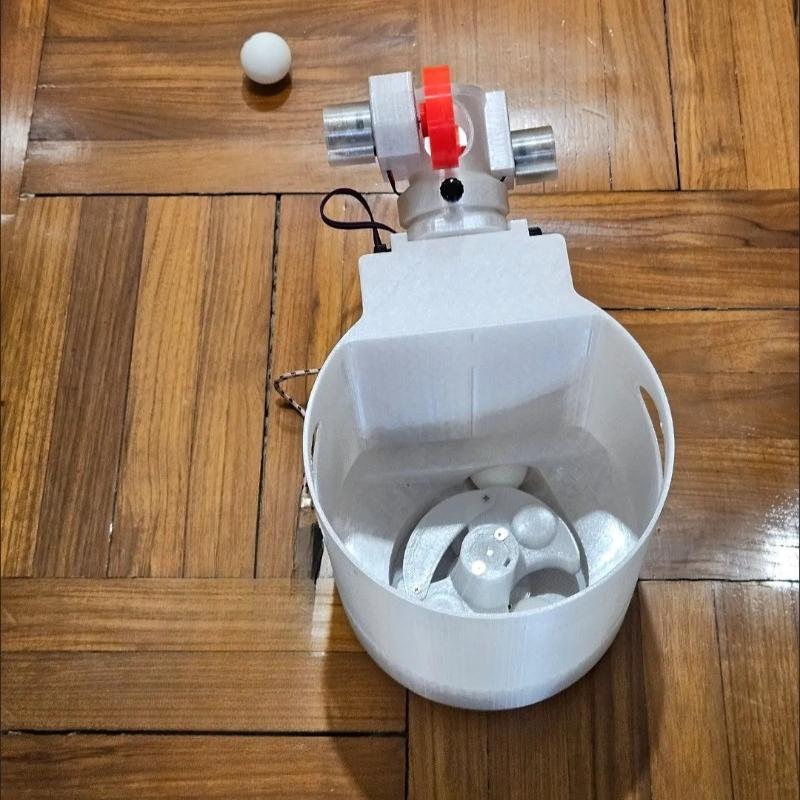 Verstellbare Tischtennis-Aufschlagmaschine Große Kapazität Ping-Pong-Werfmaschine Leichter Balltrainer Tragbare Bälle Teile