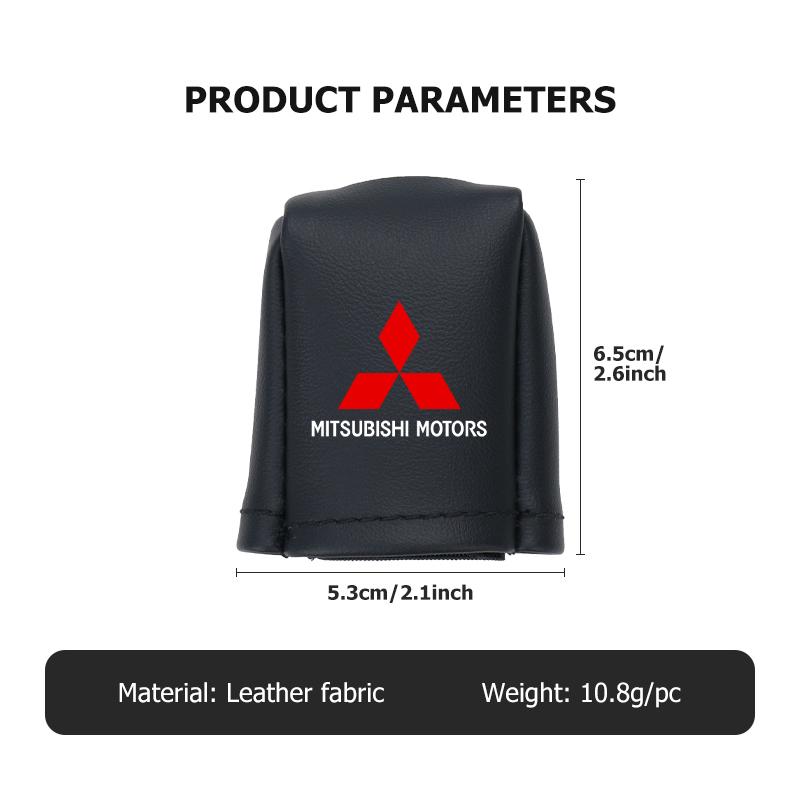 cxdjmy1 For Mitsubishi 1/2PCS Car Leather Seat Belt Buckle Anti-scratch Protector Cover Accessories Outlander Pajero Sport Lancer EX ASX