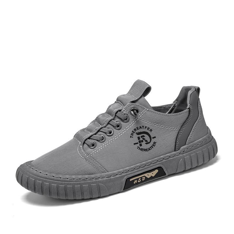 2025 Summer New Men's Shoes One-pedal Casual Shoes Breathable Ice Silk Cloth Flat-bottomed Explosive Extra Large Size Shoes