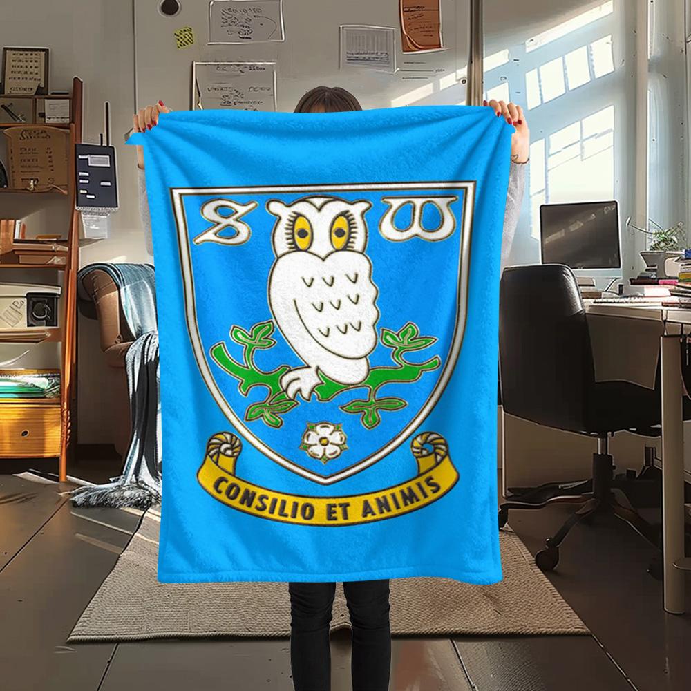 1PC Sheffield Wednesday Football Club Patterned Flannel Blanket Suitable For All Seasons for Home Decor Warmth and Comfort Gifts Holiday Present