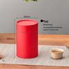 Retro Cowhide Paper Tea Can: Green & White Tea Storage Box