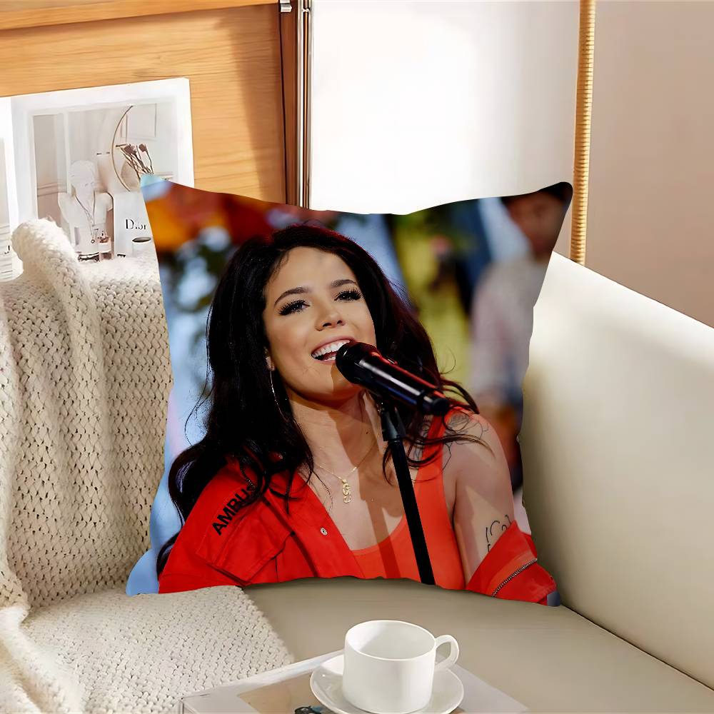 

H-Холзи Женская Певица Наволочка Съемный Моющийся Чехол для Подушки – Всесезонный Мягкий Лен 12x12Inch