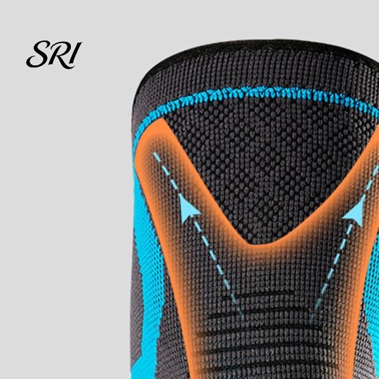 Silicone Grip Knee Sleeve Knitted Sports Brace Lightweight Breathable Compression Non-slip Women Men Elastic Outdoor Fitness Basketball Running