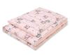 Double-sided 2-piece Cotton Children's Bedding - Powder Pink Owls
