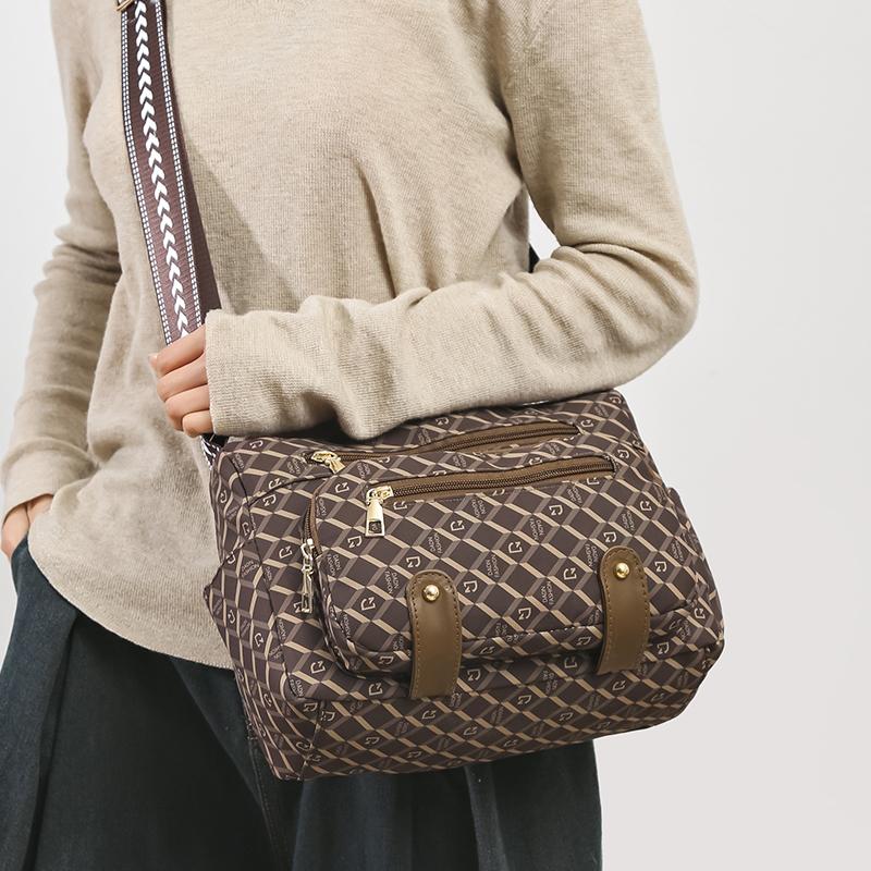 Damen-Umhängetasche mit mehreren Taschen, Muttertasche, große Kapazität, Reise-Umhängetasche