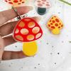 Pendant Molds Keychain Jewelry Mold Mushroom Shape Silicone Keychain Mold Silicone Material Hand-Making Tool for Pendant